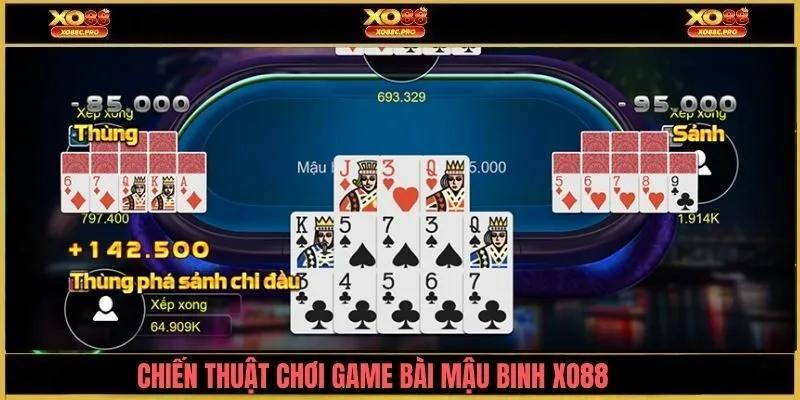 Cách áp dụng chiến thuật trong game bài Mậu Binh XO88.